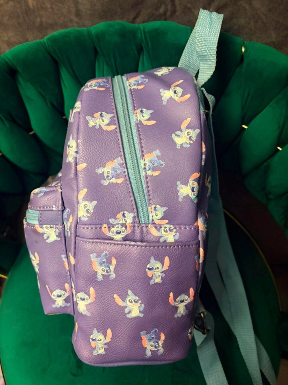 Disney Loungefly Stitch All-Over Print Mini Backpack - Picture 4 of 6